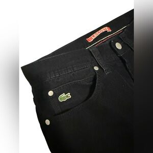 Lacoste Live Black Corduroy Pants Size 28